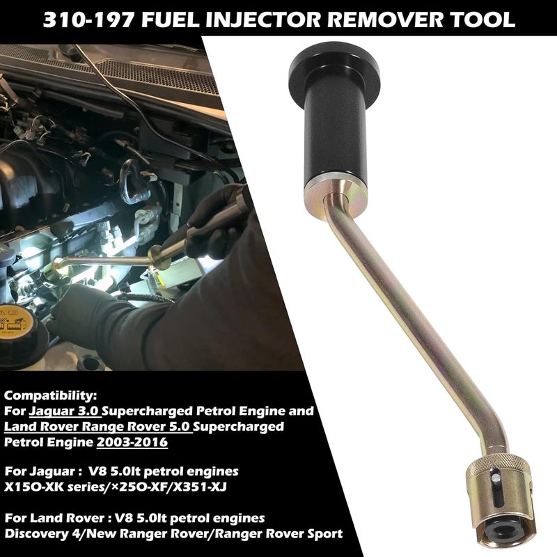 Sunluway أداة إزالة حقن الوقود متوافقة مع محركات جاكوار 3.0 و لاند روفر 5.0L V8، استبدال 310-197 أداة سحب حقن الوقود - Image 2